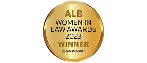 ALB Women In Law Awards 2023 Badge - Winner