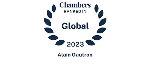Alain Gautron - Ranked in - Chambers Global 2023