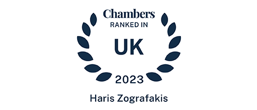 Haris Zografakis - Ranked in Chambers UK 2023